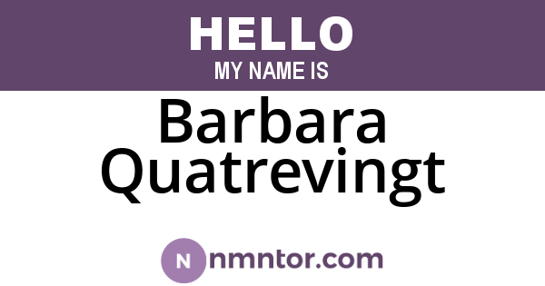 Barbara Quatrevingt