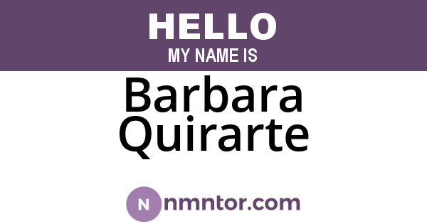 Barbara Quirarte