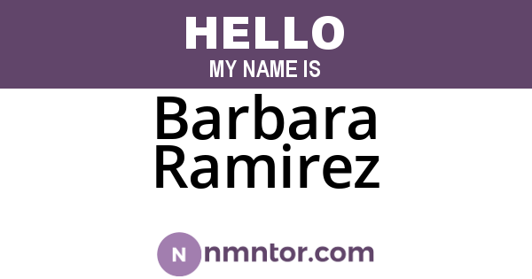 Barbara Ramirez