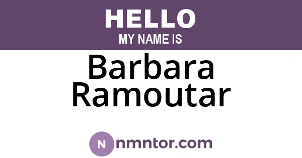 Barbara Ramoutar