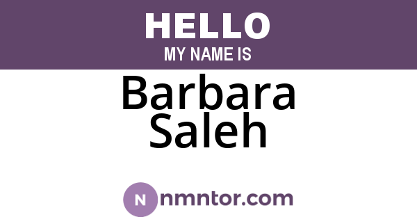 Barbara Saleh