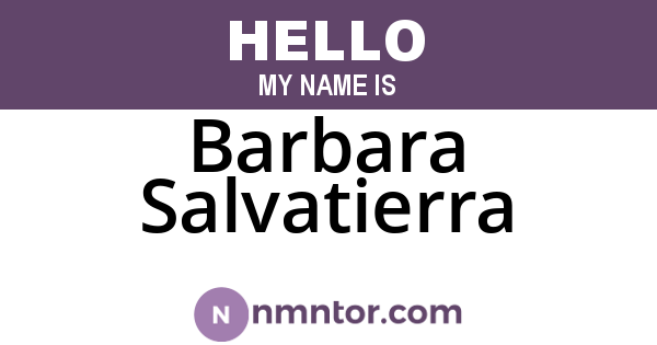 Barbara Salvatierra