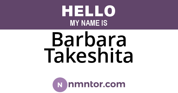 Barbara Takeshita