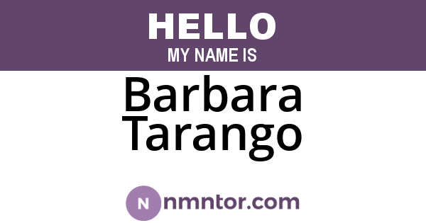 Barbara Tarango