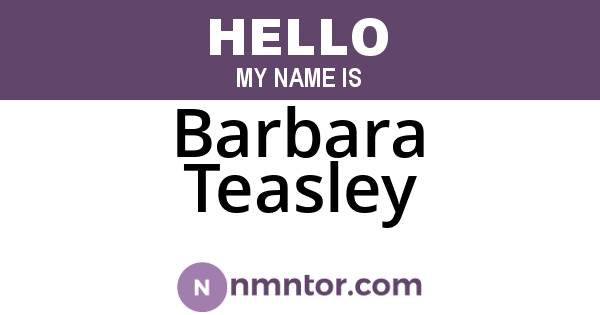 Barbara Teasley