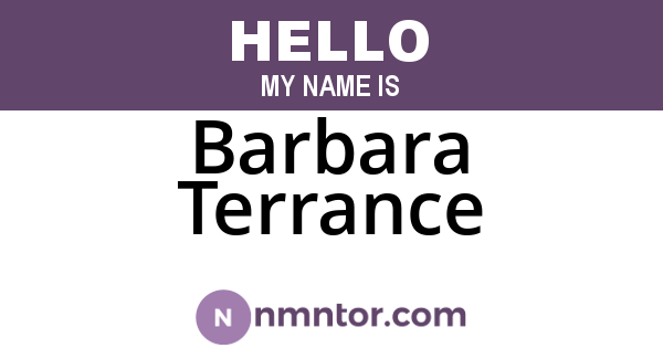 Barbara Terrance