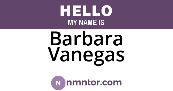 Barbara Vanegas