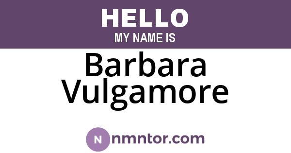 Barbara Vulgamore