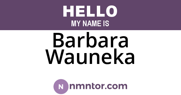 Barbara Wauneka