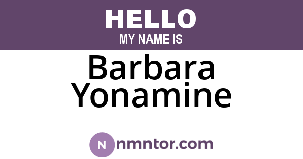 Barbara Yonamine