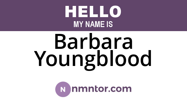 Barbara Youngblood
