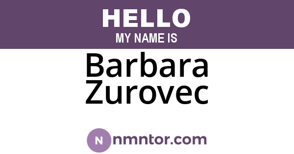 Barbara Zurovec
