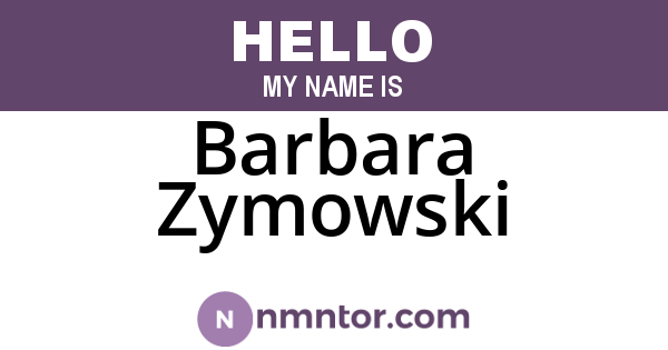 Barbara Zymowski