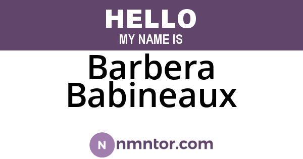 Barbera Babineaux