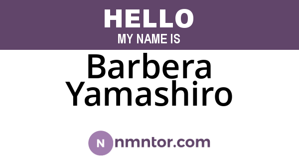 Barbera Yamashiro