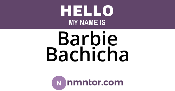Barbie Bachicha