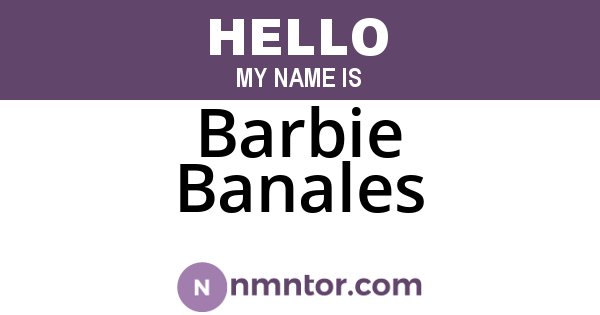 Barbie Banales