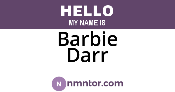 Barbie Darr