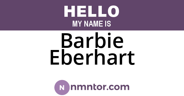 Barbie Eberhart