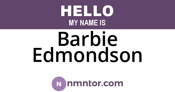 Barbie Edmondson