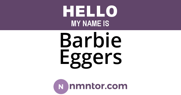 Barbie Eggers