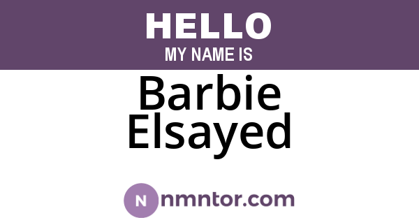 Barbie Elsayed