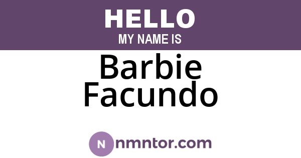 Barbie Facundo