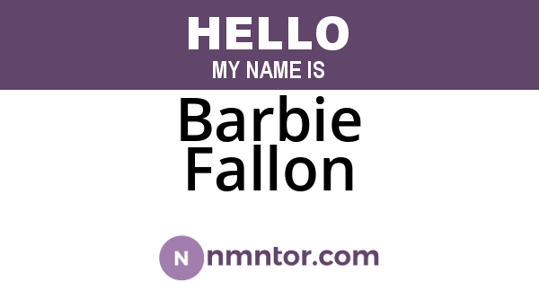 Barbie Fallon