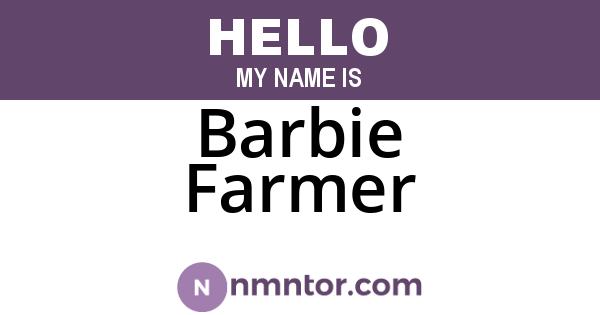Barbie Farmer
