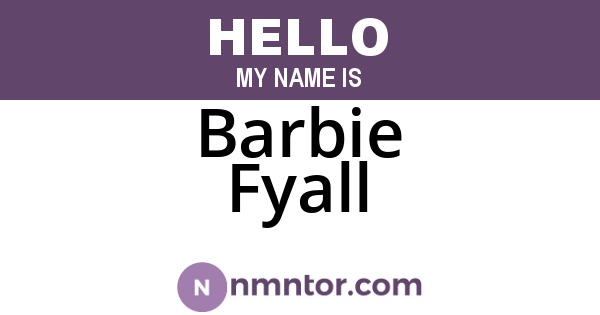 Barbie Fyall