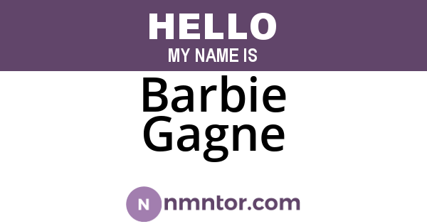 Barbie Gagne