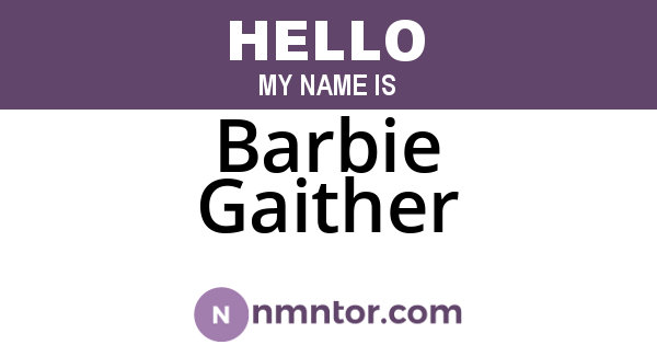 Barbie Gaither