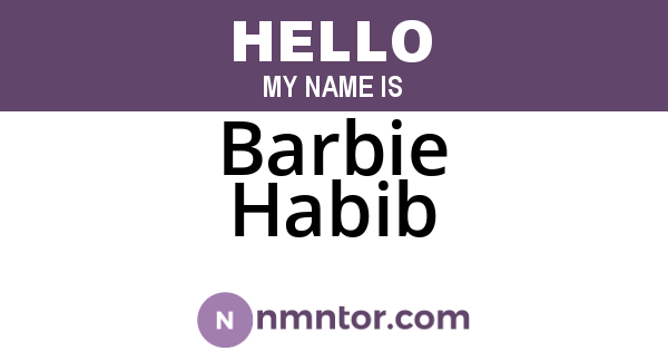Barbie Habib
