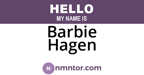 Barbie Hagen