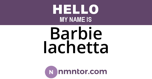 Barbie Iachetta