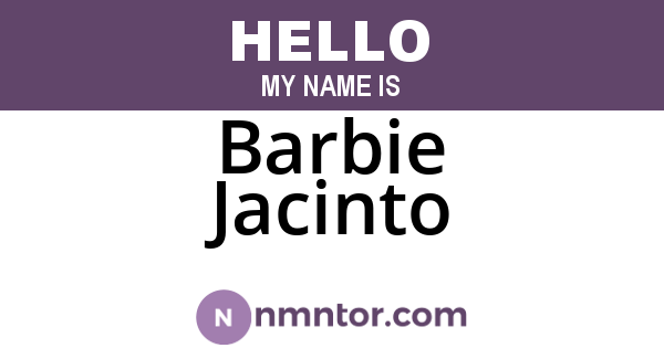 Barbie Jacinto