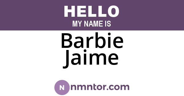 Barbie Jaime
