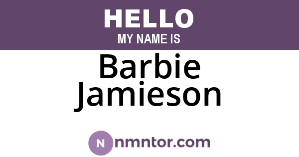 Barbie Jamieson