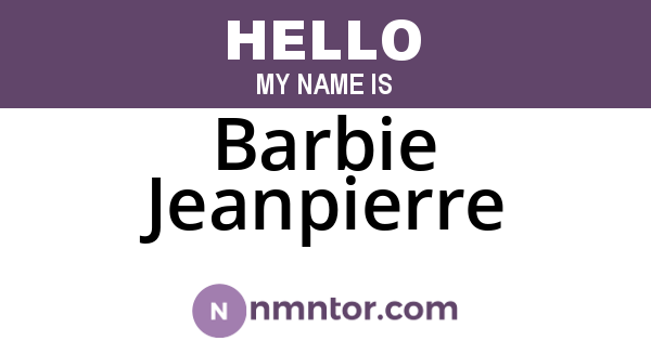 Barbie Jeanpierre