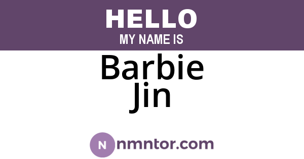Barbie Jin