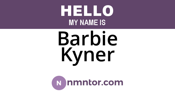 Barbie Kyner