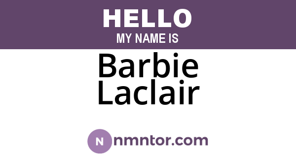 Barbie Laclair