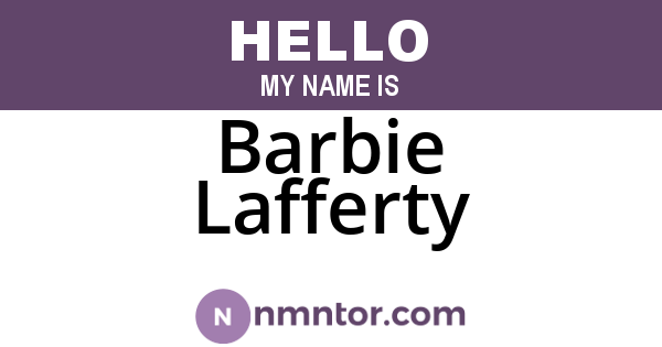 Barbie Lafferty