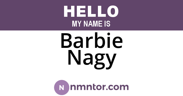 Barbie Nagy