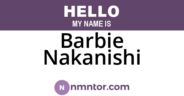 Barbie Nakanishi