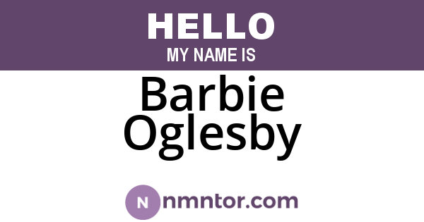 Barbie Oglesby