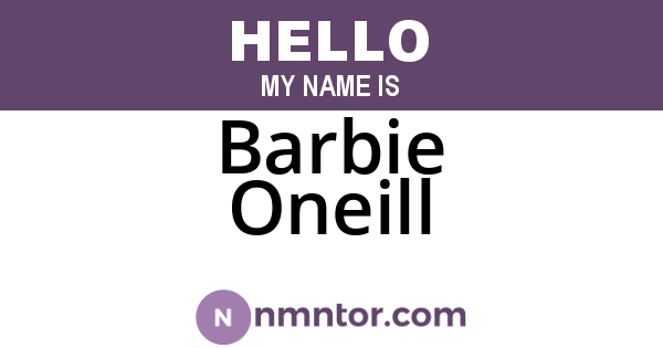 Barbie Oneill