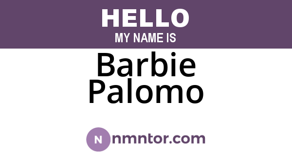 Barbie Palomo