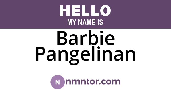 Barbie Pangelinan