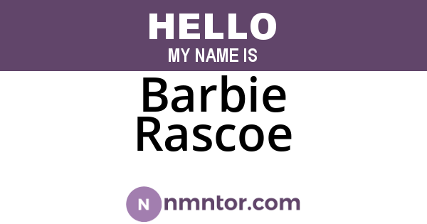 Barbie Rascoe